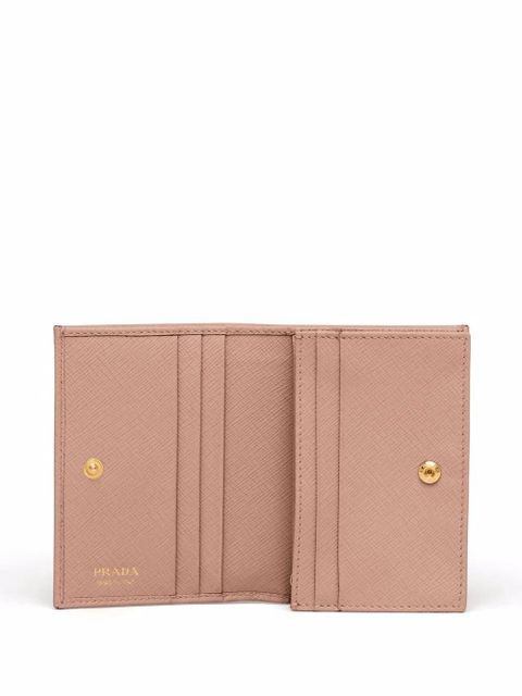 Prada logo-plaque small wallet - Pink