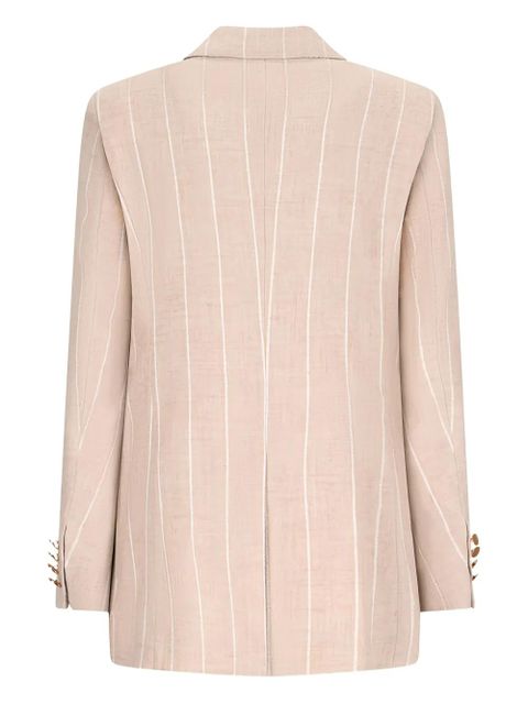 Max Mara Riom pinstripe coat - Neutrals