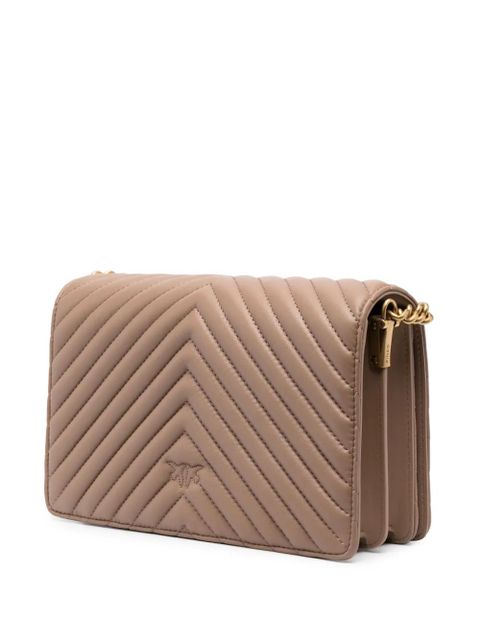 PINKO Love Click Classic leather bag - Neutrals - zdjęcie produktu nr 2