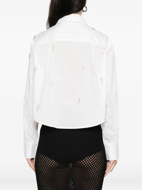 Simkhai Renata embellished button-down shirt - White