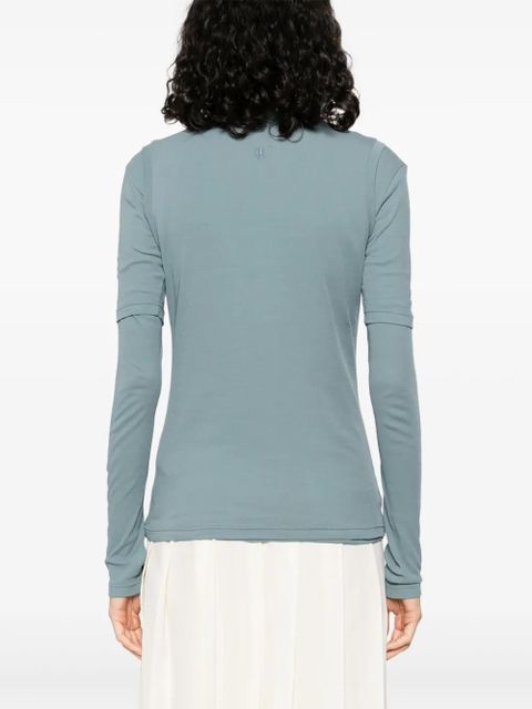 Jil Sander cotton T-shirt - Blue - zdjęcie produktu nr 2