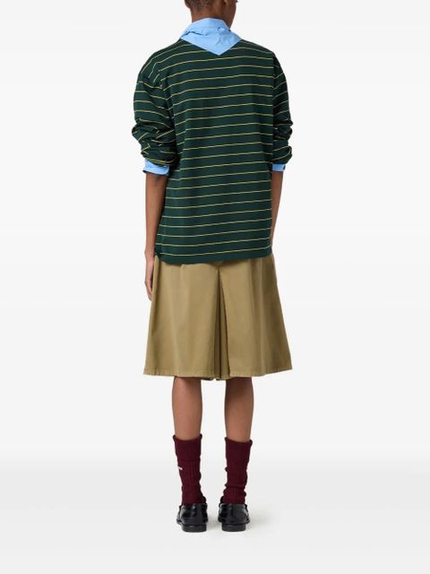 Miu Miu long-sleeved cotton T-shirt - Green