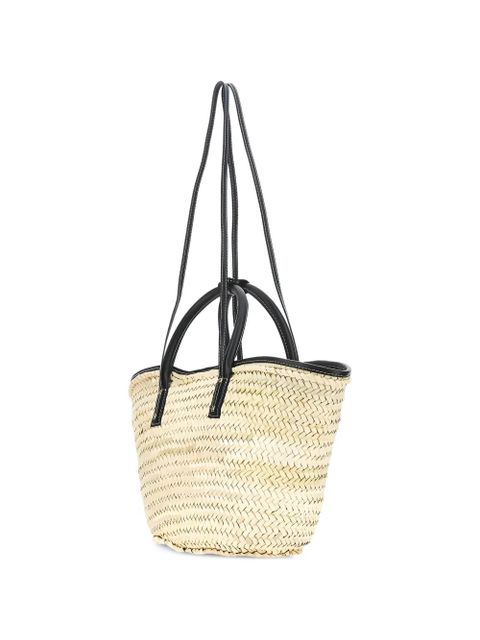 Jacquemus Soli leather-trim woven basket bag - Neutrals - zdjęcie produktu nr 2