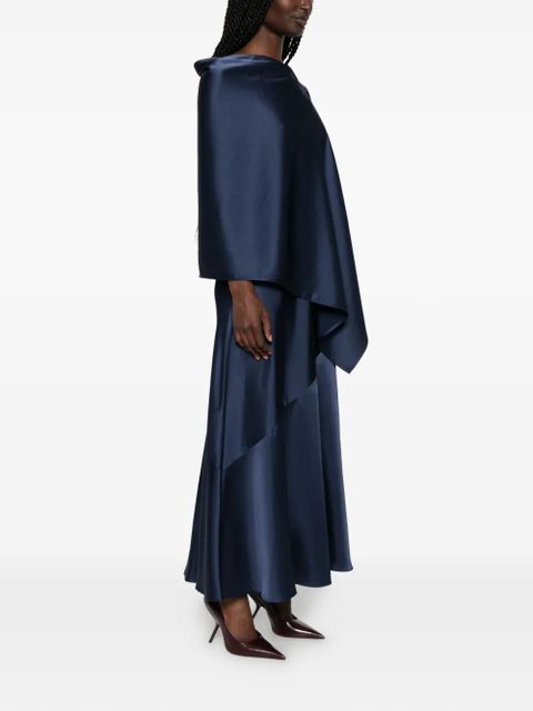 Weekend Max Mara Calante asymmetric draped dress - Blue