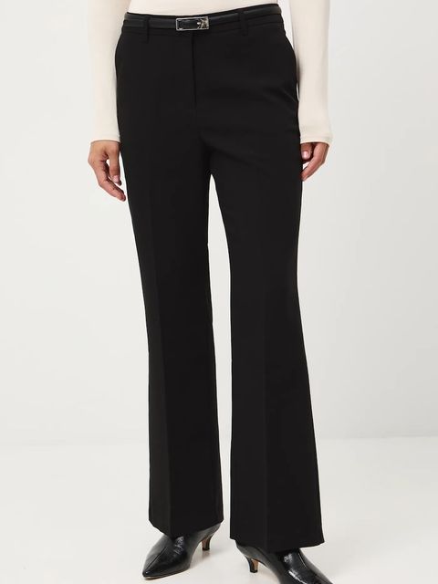 Medicine spodnie damskie kolor czarny dzwony medium waist - zdjęcie produktu nr 1