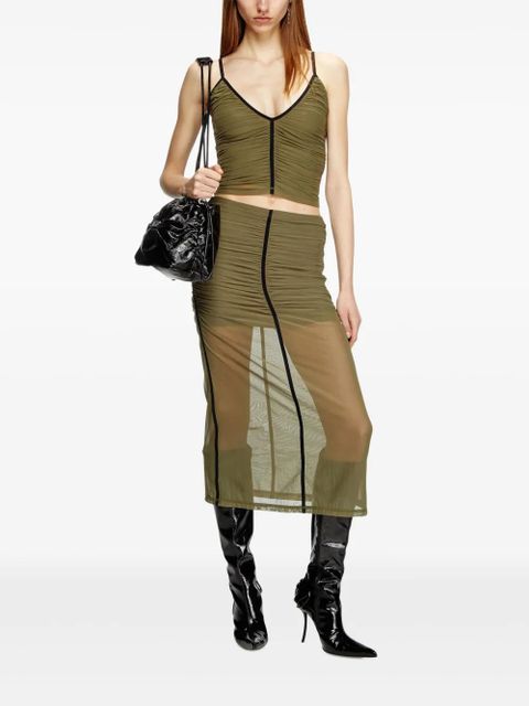 Diesel O-Ira midi skirt - Green