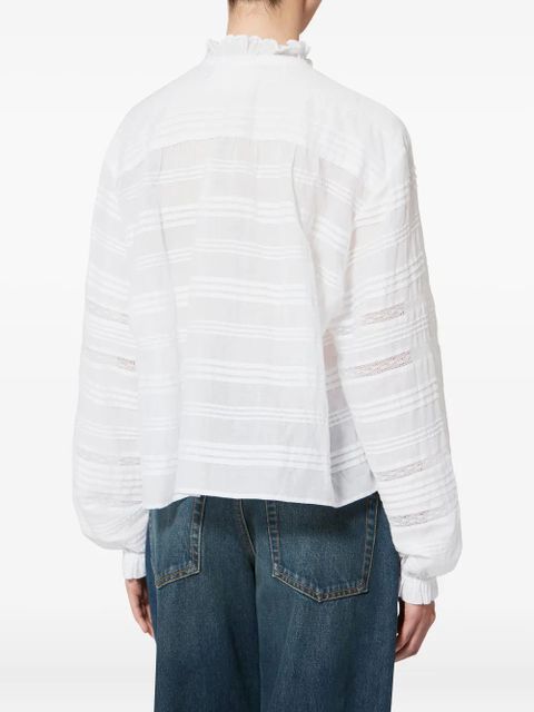 MARANT ÉTOILE Peline ruffled shirt - White