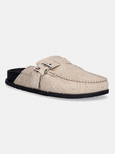 Tommy Jeans klapki mules damskie zamszowe TJW COMFORT SUEDE MULE - zdjęcie produktu nr 1