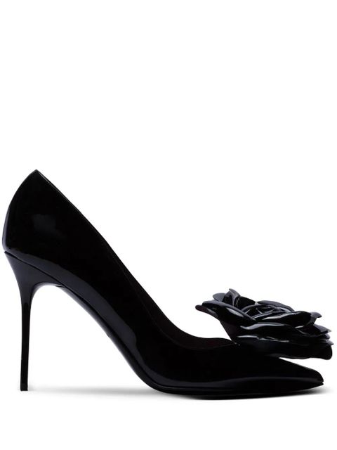 Balmain Ruby 95mm leather pumps - Black