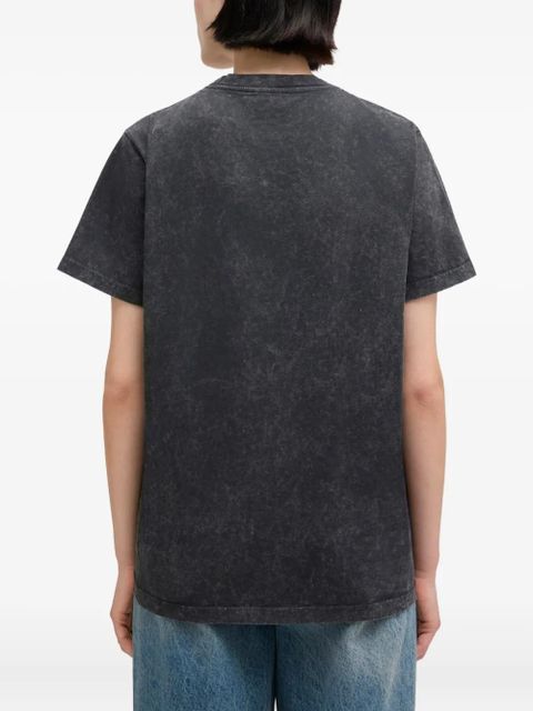 GANNI graphic-print T-shirt - Grey