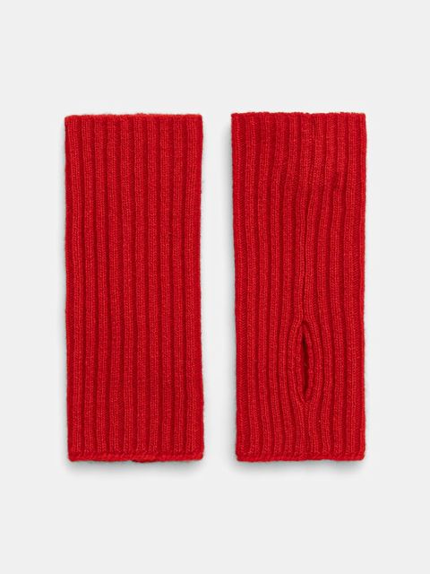 Answear.LAB mitenki wełniane damskie kolor czerwony - zdjęcie produktu nr 2