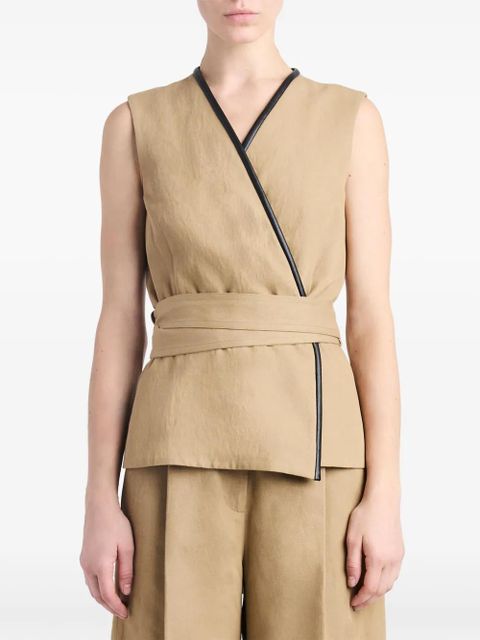 Proenza Schouler Elliot cotton-blend blouse - Neutrals