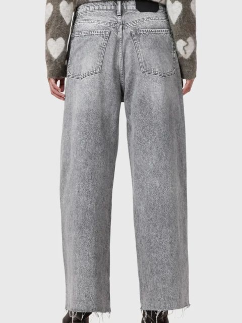 AllSaints jeansy bawełniane AKI damskie high waist W052EC