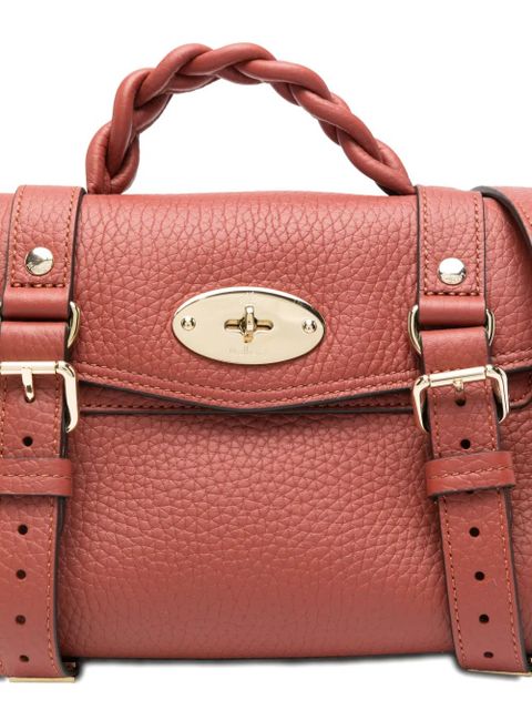 Mulberry mini Alexa braided-handle tote bag - Red