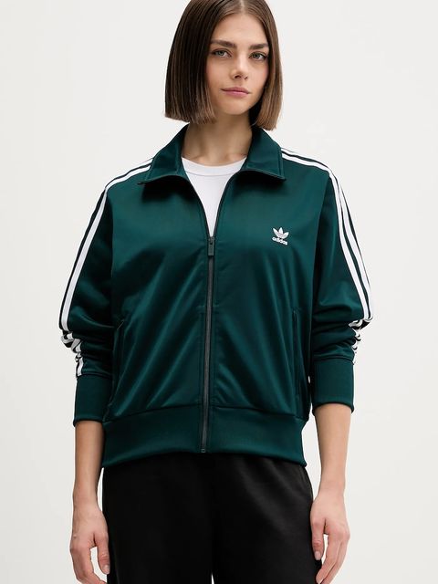 adidas Originals bluza Firebird Tt damska kolor zielony z aplikacją JX1484 - zdjęcie produktu nr 1