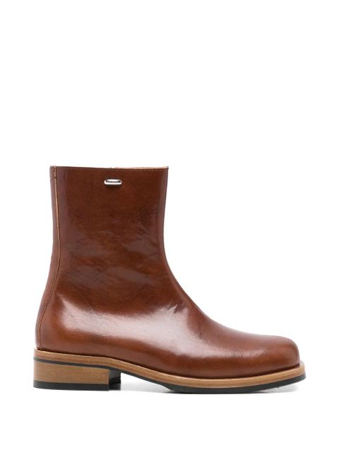 OUR LEGACY Camion leather ankle boots - Brown - zdjęcie produktu nr 1