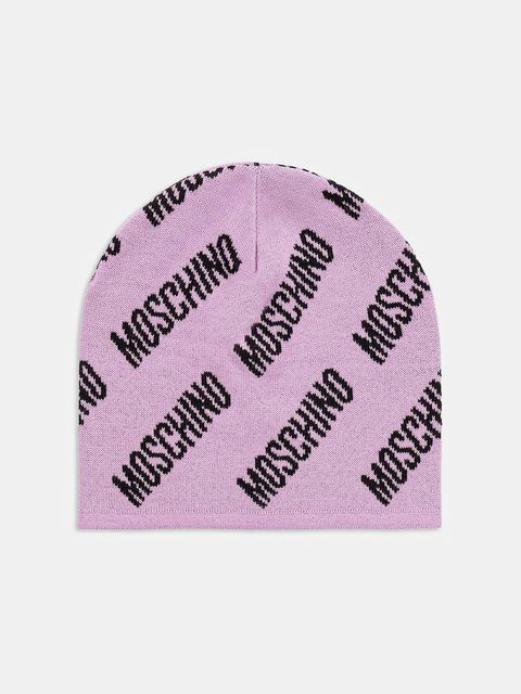 Moschino czapka z wełną kolor fioletowy M5859 60112 - zdjęcie produktu nr 1