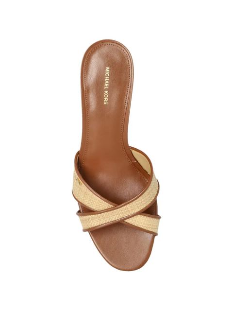 Michael Kors Cassidy criss-cross straps sandals - Neutrals
