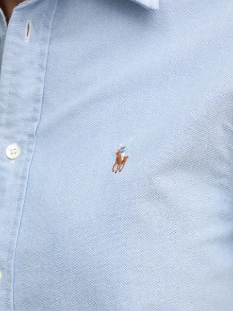 Polo Ralph Lauren koszula bawełniana damska kolor niebieski relaxed z kołnierzykiem klasycznym 211970736