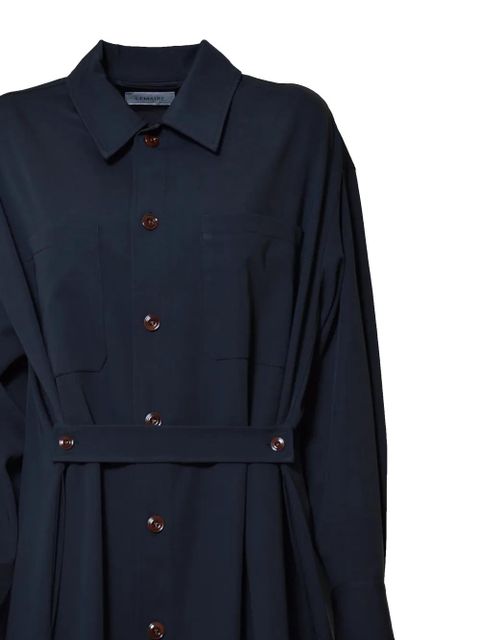 LEMAIRE wool shirtdress - Blue