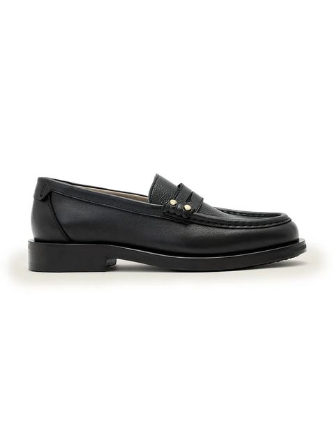 AllSaints mokasyny damskie skórzane Bloom Stud Loafer - zdjęcie produktu nr 2