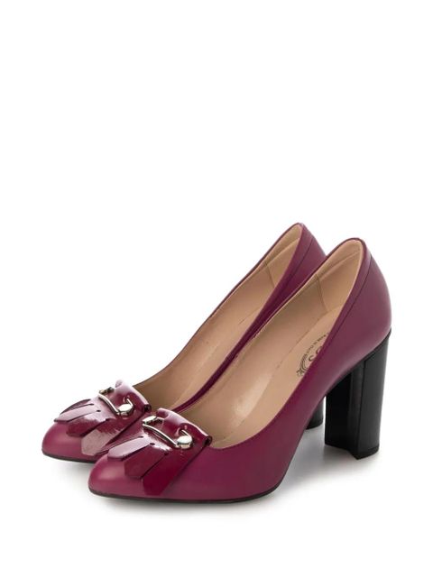 Tod's block-heel pumps - Purple - zdjęcie produktu nr 1