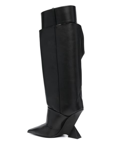 The Attico Dada 100mm slouchy boots - Black