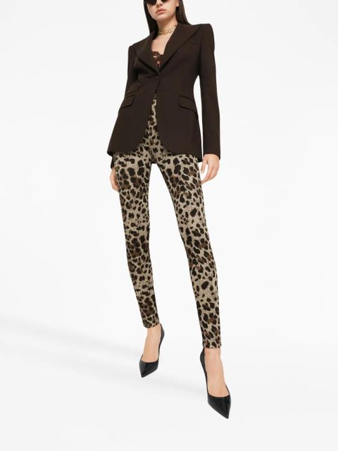 Dolce & Gabbana floral-lace corset-style bra - Black