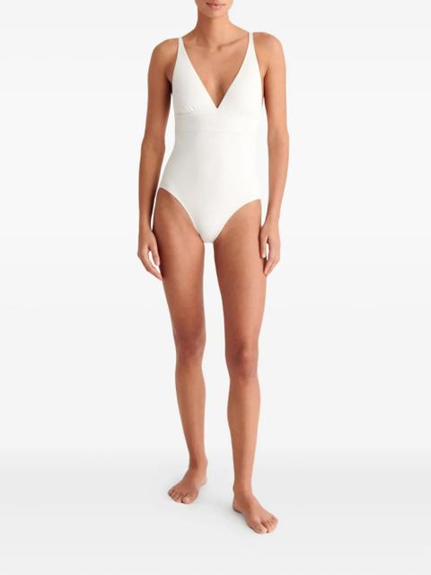 ERES Larcin V-neck swimsuit - White - zdjęcie produktu nr 2