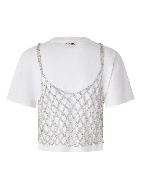 PINKO layered T-shirt - White - zdjęcie produktu nr 2