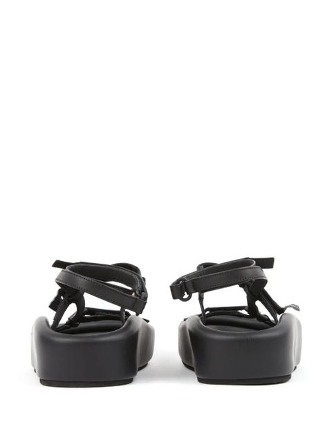 MM6 Maison Margiela Webbing leather sandals - Black