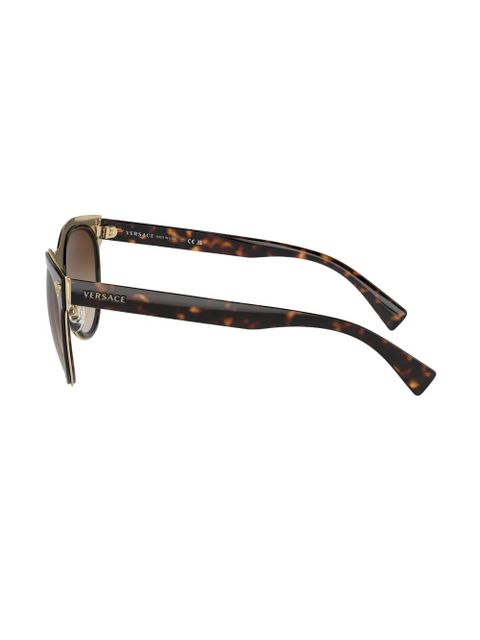 Versace Eyewear Medusa-plaque sunglasses - Brown