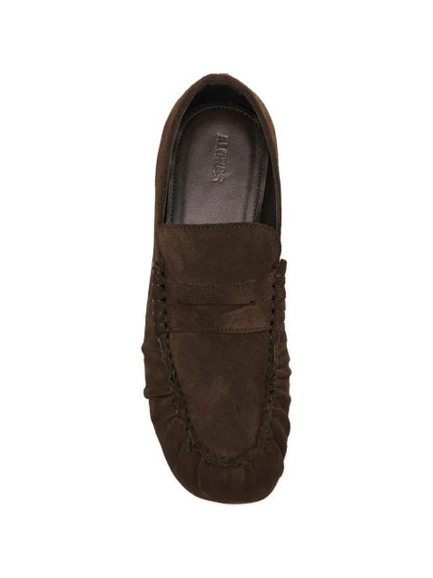 ALOHAS Aven ruffled loafers - Brown
