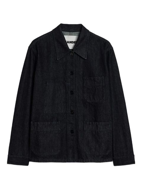Jil Sander patch-pocket denim jacket - Blue - zdjęcie produktu nr 1