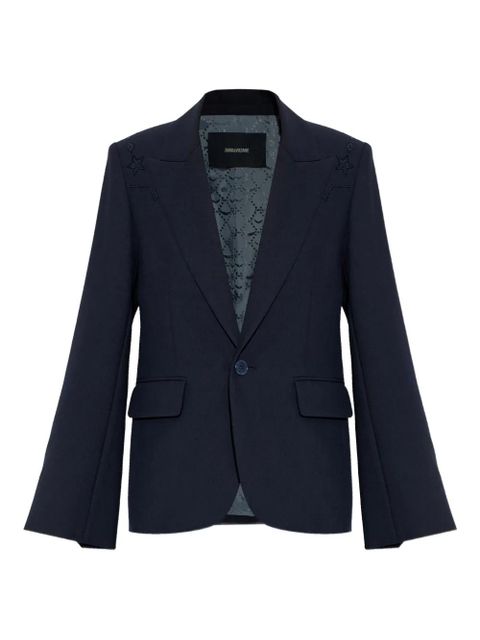Zadig&Voltaire rhinestones-embellished blazer - Blue - zdjęcie produktu nr 1