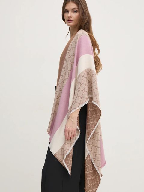 Twinset poncho kolor różowy lekkie 251TA4190