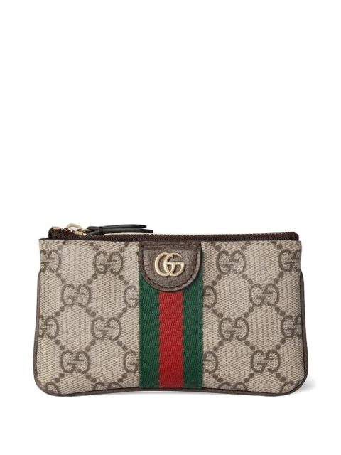 Gucci Ophidia logo-detail striped purse - Neutrals
