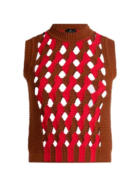 ETRO round-neck vest - Brown - zdjęcie produktu nr 1