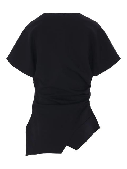 Róhe asymmetrical draped top - Black - zdjęcie produktu nr 2