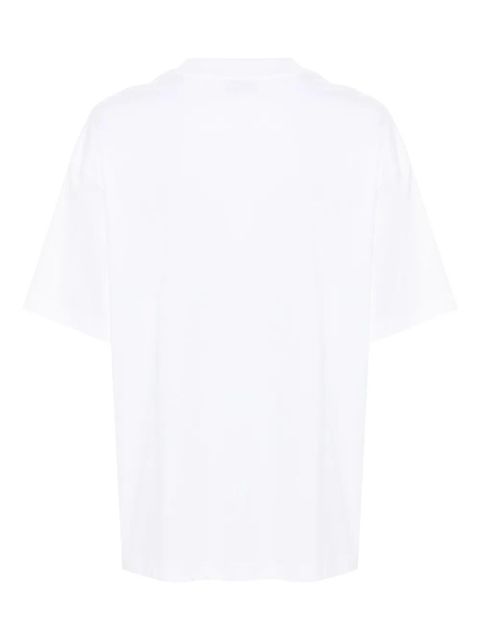 Lanvin logo-embroidered cotton T-shirt - White