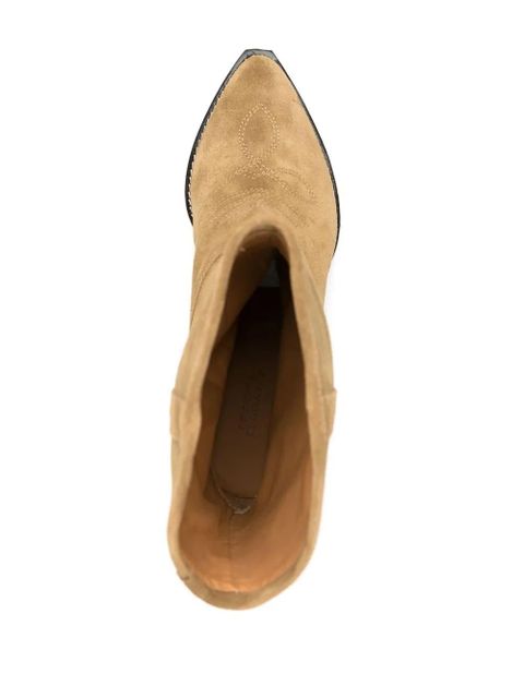 ISABEL MARANT Luliette 70mm suede Western-boots - Neutrals