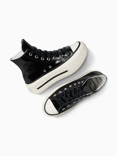 Converse trampki Chuck Taylor All Star Lift Double Stack kolor czarny A12977C