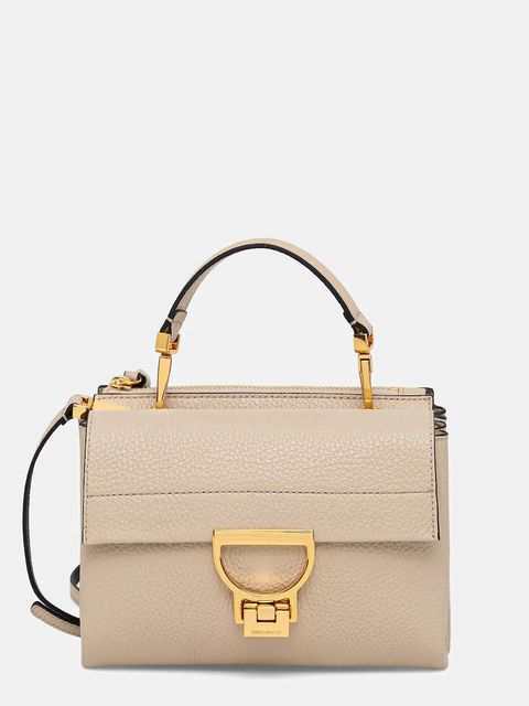 Coccinelle torebka skórzana kolor beżowy E1 MD5 55 B7 01 - zdjęcie produktu nr 1