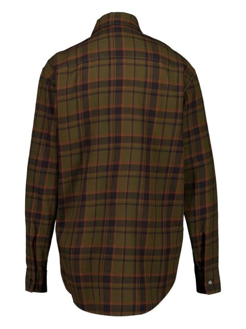 Saint Laurent check lavallière-bow shirt - Green - zdjęcie produktu nr 2