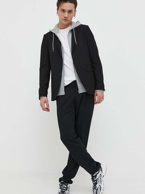 Converse bluza kolor szary z kapturem gładka 10023871.A02-VINTAGEGRE