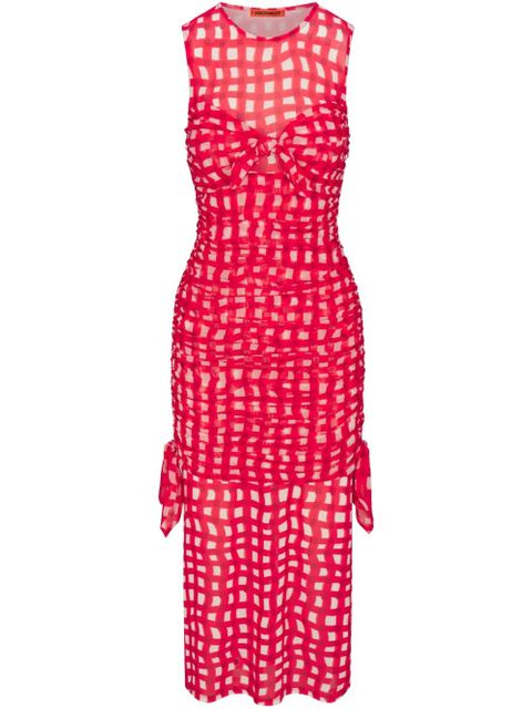 Simon Miller Sonora mesh midi dress - Red - zdjęcie produktu nr 1