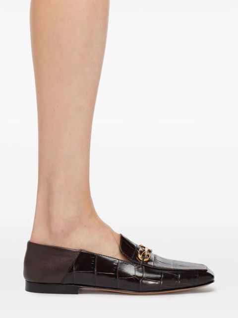 Ferragamo Gancini leather loafers - Brown