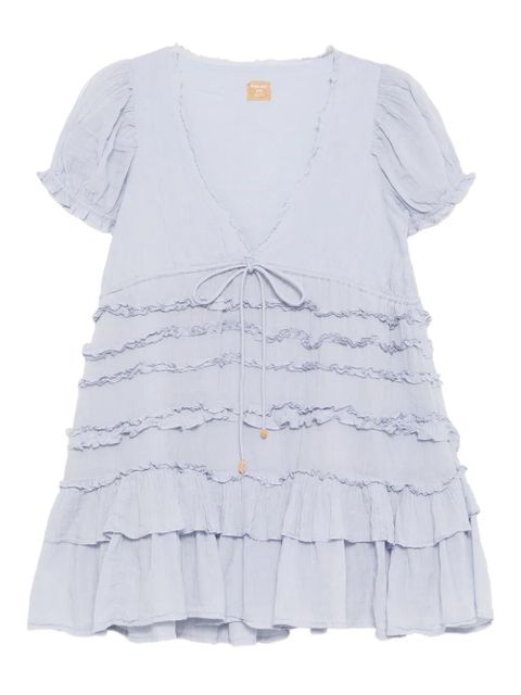 Free People leaf-embroideried dress - Blue - zdjęcie produktu nr 1