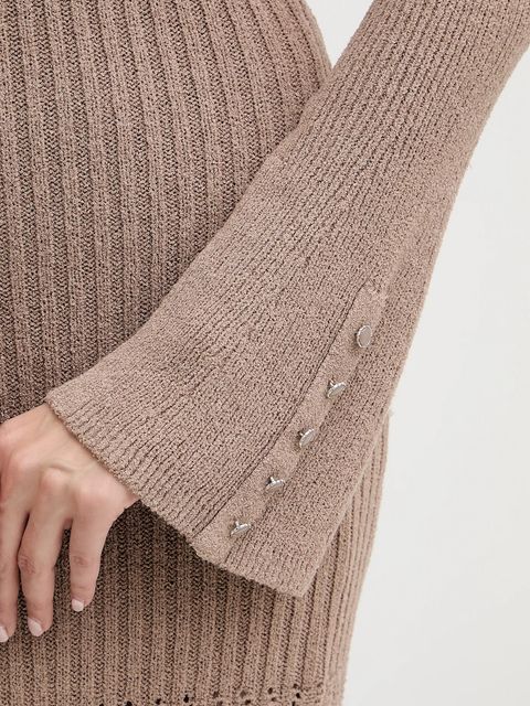 Guess sukienka SHINJU kolor beżowy maxi dopasowana W5BK91 Z4060