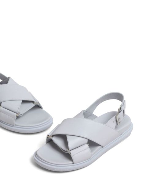 Marni Fussbet leather sandals - Grey